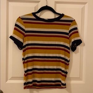 Striped ringer tee